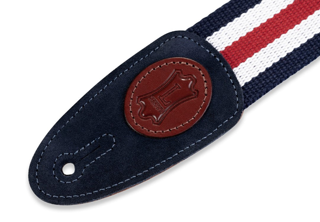 Levy's Leathers 2" CLASSICS SERIES Guitar Strap Red/white/Blue - MSSC8-RWB