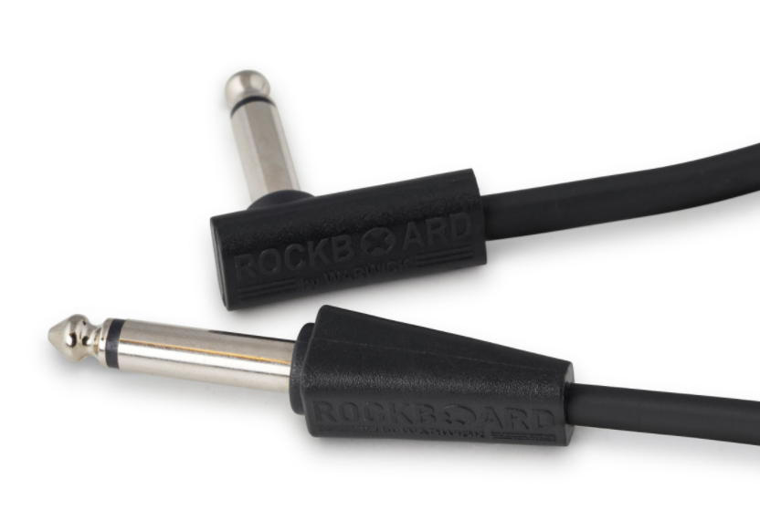 Rockboard Flat Looper/Switcher Connector Cables, Straight / angled 1.31' 40cm