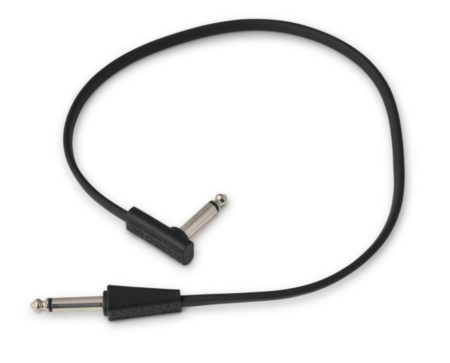 Rockboard Flat Looper/Switcher Connector Cables, Straight / angled 1.31' 40cm