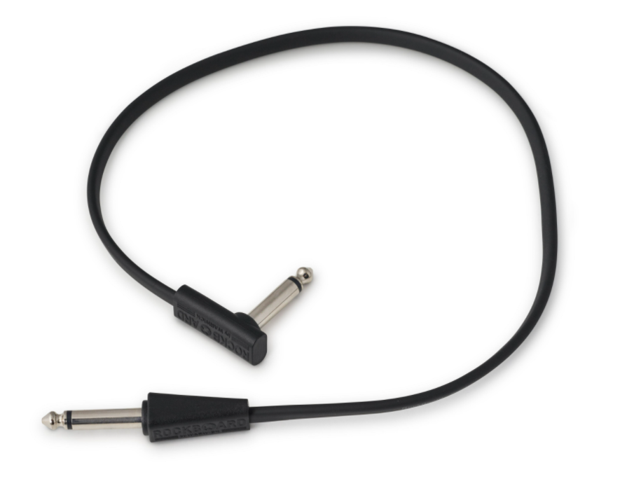 RockBoard Flat Looper/Switcher Connector Cables, Straight / angled 1.31' 40cm