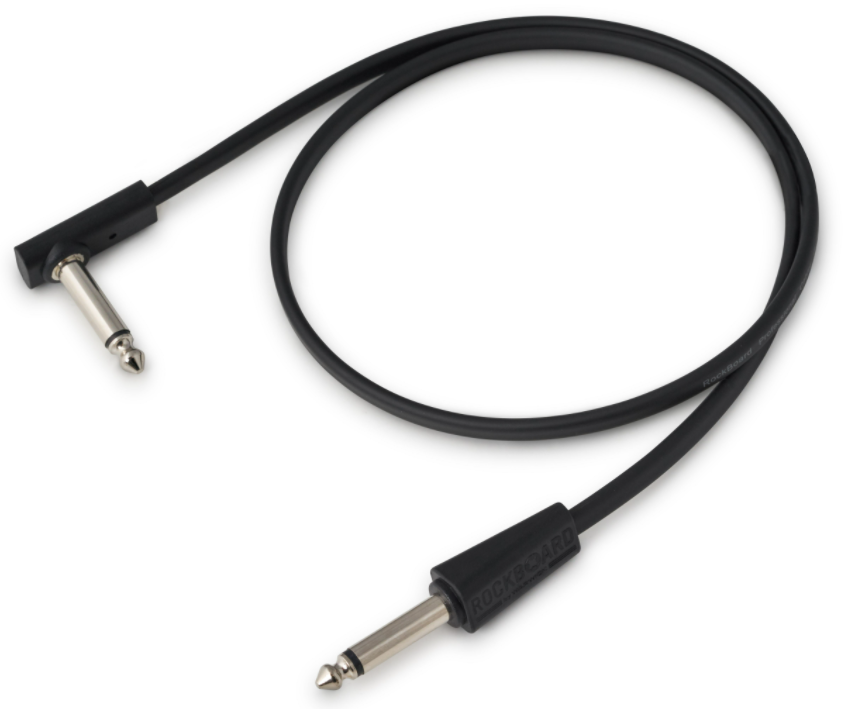 Rockboard Flat Looper/Switcher Connector Cables, Straight / angled 1.96' 60cm