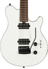 Sterling by Music Man Axis Electric Guitar in White with Black Body Binding