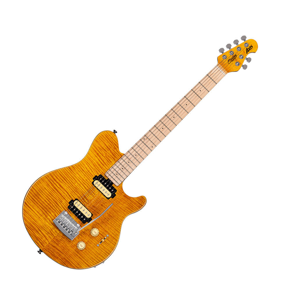 Sterling by Music Man Axis Flame Maple Electric Guitar -Trans Gold