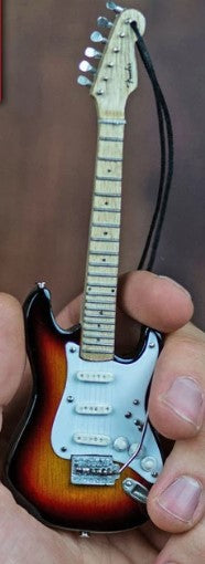 AXE HEAVEN 6" FENDER Sunburst Stratocaster Guitar Holiday Ornament