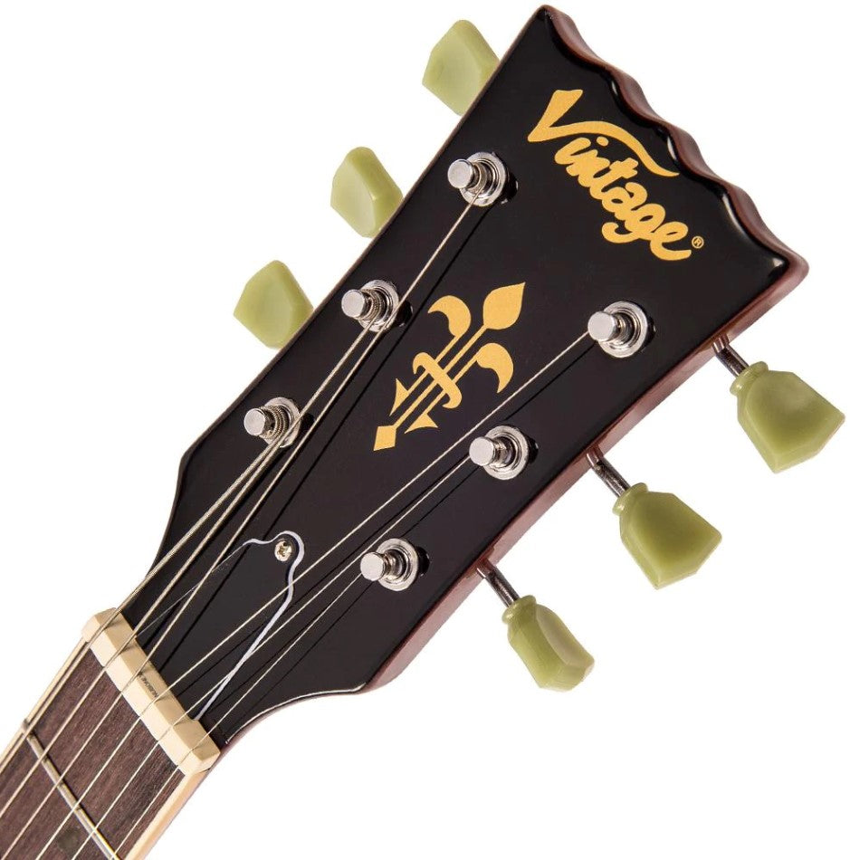 Vintage Guitars V100 ReIssued Electric Guitar ~ Gold Top