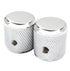 Fender Pure Vintage '58 Telecaster Knurled Knobs, (2), Chrome/Aluminum