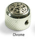 WD Music Products Q-Parts Knobs With Vine Inlay - Chrome