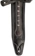 Walker and Williams C-35 Custom Black and Brown Premium Leather Double Padded Strap with Studs