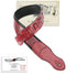 Walker and Williams G-116 Deep Red with Live Oak Tooling & Padded Glove Leather Back