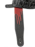Walker and Williams GP-33 Red Flames on Black Strap with Padded Glove Leather Back
