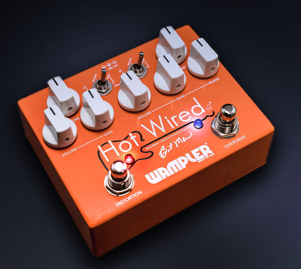 Wampler Hot Wired V2 Brent Mason Signature Overdrive and Distortion Pedal