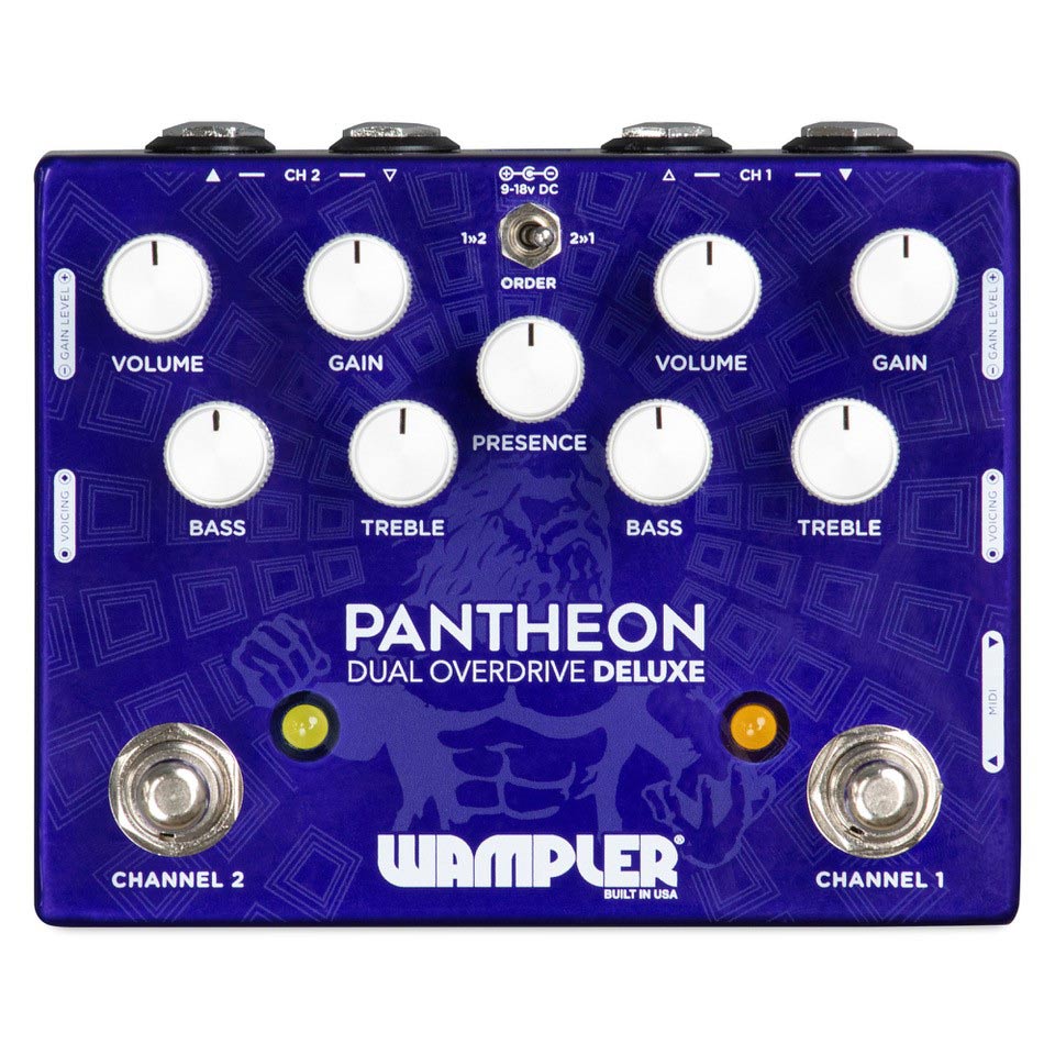 Wampler Pantheon Deluxe Dual Overdrive Pedal