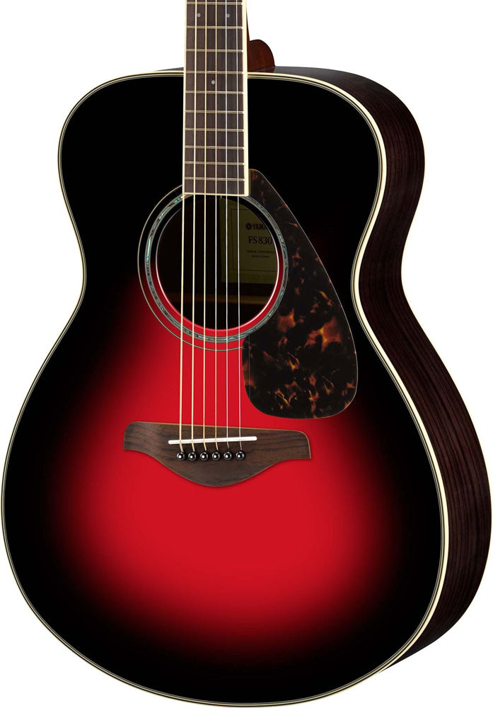 Yamaha FS830 DSR Small Body Acoustic Guitar - Dusk Sun Red