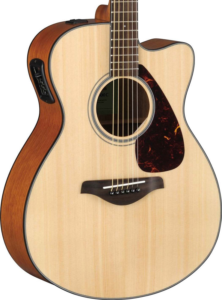 HOUSE:  Yamaha FSX800C Small Body Acoustic Electric Guitar - Solid Top - Natural