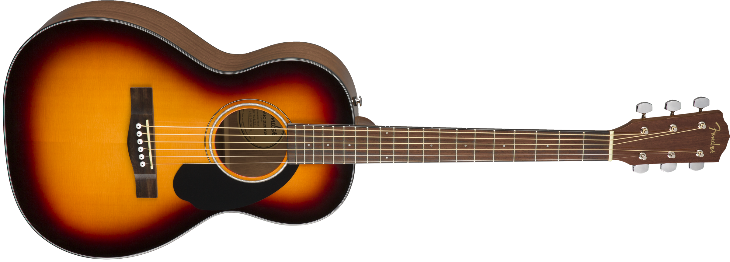 Fender CP-60s Steel-String Parlor Acoustic Guitar Sunburst