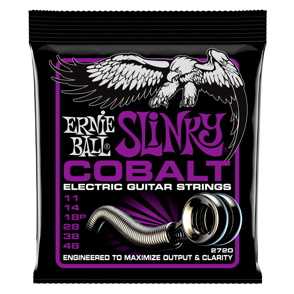 Ernie Ball Power Slinky Cobalt Electric Guitar Strings 11-48