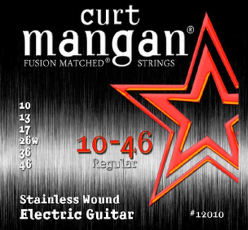 Curt Mangan 10-46 Electric Guitar Strings Stainless Wound Set